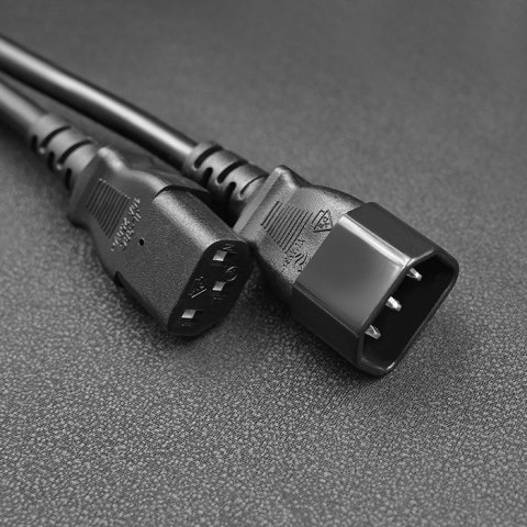 Qoltec Kabel zasilający do UPS | C13/C14 | 3m