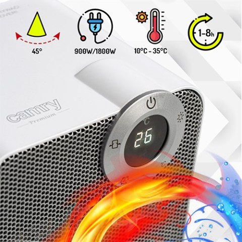 Termowentylator ceramiczny LCD + Timer