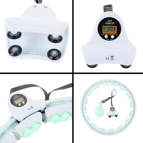 ZESTAW HULA HOP HHW06 GREEN Z PIŁKĄ GRAWITACYJNĄ I LICZNIKIEM HMS + PAS BR163 BLACK PLUS SIZE ZESTAW HULA HOP HHW06 GREEN Z PIŁKĄ GRAWITACYJNĄ I LICZNIKIEM HMS + PAS BR163 BLACK PLUS SIZE