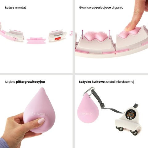ZESTAW HULA HOP HHW06 PINK Z PIŁKĄ GRAWITACYJNĄ I LICZNIKIEM HMS + PAS BR163 BLACK PLUS SIZE ZESTAW HULA HOP HHW06 PINK Z PIŁKĄ GRAWITACYJNĄ I LICZNIKIEM HMS + PAS BR163 BLACK PLUS SIZE