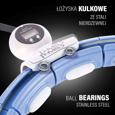 ZESTAW HULA HOP MAGNETYCZNY BLUE HHM15 Z LICZNIKIEM HMS + PAS BR163 BLACK PLUS SIZE ZESTAW HULA HOP MAGNETYCZNY BLUE HHM15 Z LICZNIKIEM HMS + PAS BR163 BLACK PLUS SIZE