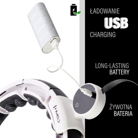 ZESTAW HULA HOP MAGNETYCZNY WHITE HHM16 Z LICZNIKIEM HMS + PAS BR163 BLACK PLUS SIZE ZESTAW HULA HOP MAGNETYCZNY WHITE HHM16 Z LICZNIKIEM HMS + PAS BR163 BLACK PLUS SIZE