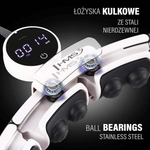ZESTAW HULA HOP MAGNETYCZNY WHITE HHM16 Z LICZNIKIEM HMS + PAS BR163 BLACK PLUS SIZE ZESTAW HULA HOP MAGNETYCZNY WHITE HHM16 Z LICZNIKIEM HMS + PAS BR163 BLACK PLUS SIZE