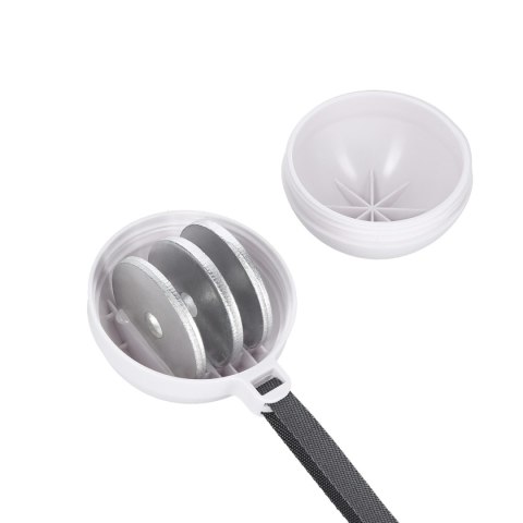 ZESTAW HULA HOP MAGNETYCZNY WHITE HHM16 Z LICZNIKIEM HMS + PAS BR163 BLACK PLUS SIZE ZESTAW HULA HOP MAGNETYCZNY WHITE HHM16 Z LICZNIKIEM HMS + PAS BR163 BLACK PLUS SIZE