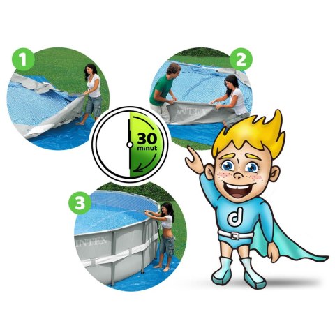 Basen ogrodowy stelażowy 366 x 99 cm 4w1 INTEX 26716GN