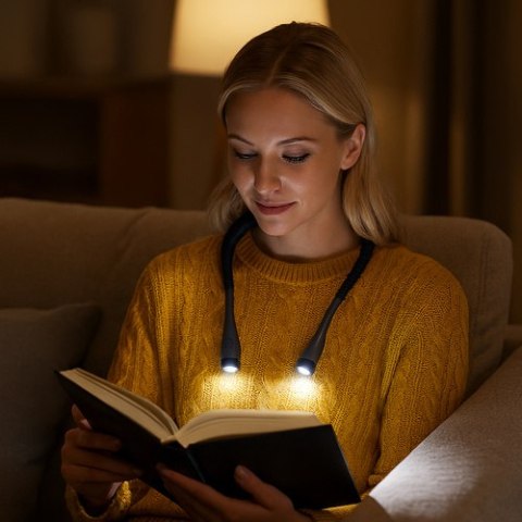 Lampka LED do czytania na szyję Izoxis 25675 Lampka LED do czytania na szyję Izoxis 25675
