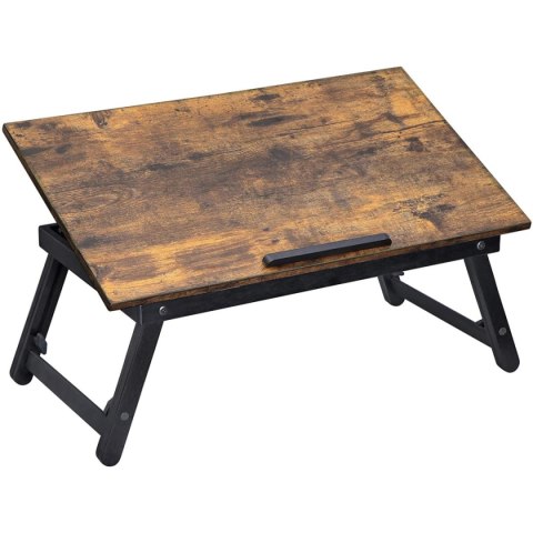 Podstawka pod laptopa 60x35 cm stolik do łóżka składany rustykalny Podstawka pod laptopa 60x35 cm stolik do łóżka składany rustykalny