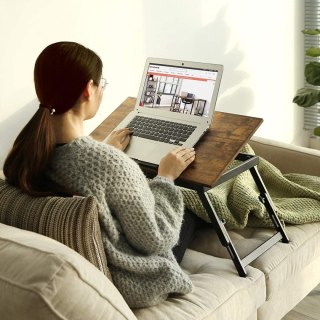 Podstawka pod laptopa 60x35 cm stolik do łóżka składany rustykalny