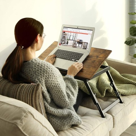 Podstawka pod laptopa 60x35 cm stolik do łóżka składany rustykalny Podstawka pod laptopa 60x35 cm stolik do łóżka składany rustykalny