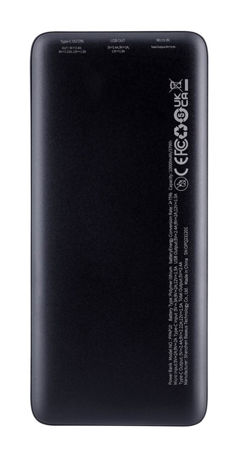 BASUES POWERBANK AIRPOW 10000MAH 20W (CZARNY) BASUES POWERBANK AIRPOW 10000MAH 20W (CZARNY)