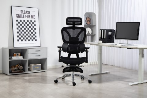 Ergonomiczny fotel biurowy ACTIVEJET YK848 czarny Ergonomiczny fotel biurowy ACTIVEJET YK848 czarny