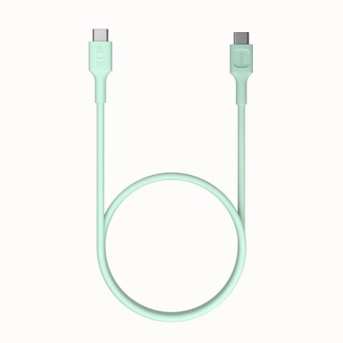KABEL USB-C / USB-C Greencell PowerFlex 120cm PD 100W zielony silikonowy KABEL USB-C / USB-C Greencell PowerFlex 120cm PD 100W zielony silikonowy