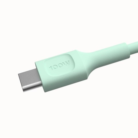 KABEL USB-C / USB-C Greencell PowerFlex 120cm PD 100W zielony silikonowy KABEL USB-C / USB-C Greencell PowerFlex 120cm PD 100W zielony silikonowy