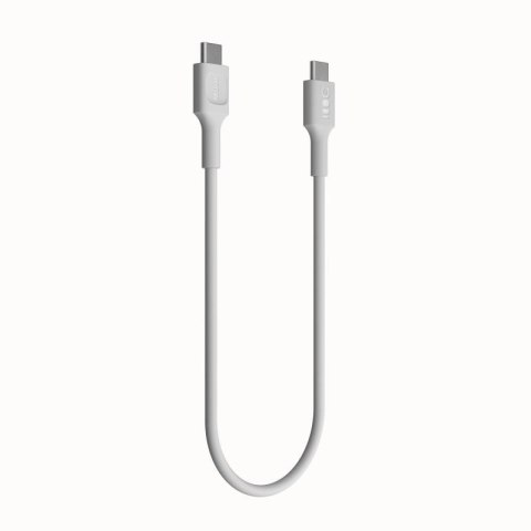 KABEL USB-C / USB-C Greencell PowerFlex 30cm PD 100W biały silikonowy KABEL USB-C / USB-C Greencell PowerFlex 30cm PD 100W biały silikonowy