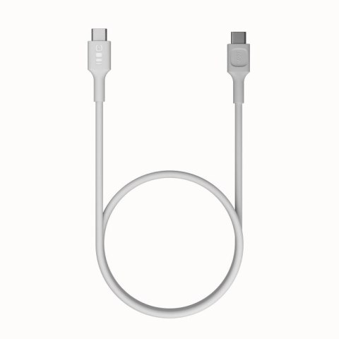 KABEL USB-C / USB-C Greencell PowerFlex 30cm PD 100W biały silikonowy KABEL USB-C / USB-C Greencell PowerFlex 30cm PD 100W biały silikonowy