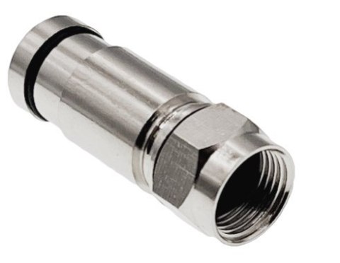 Alantec Złącze F kompresyjne RG6, średnica tulei wewnętrznej 4.55 mm (0,1) (WTR455) Alantec Złącze F kompresyjne RG6, średnica tulei wewnętrznej 4.55 mm (0,1) (WTR455)