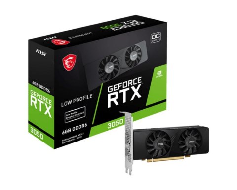 Karta graficzna MSI GeForce RTX 3050 LP OC 6GB GDDR6 (V812-023R) Karta graficzna MSI GeForce RTX 3050 LP OC 6GB GDDR6 (V812-023R)