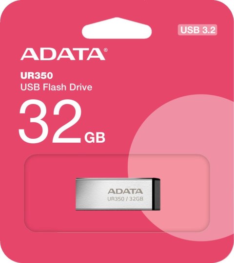 Adata Pendrive UR350 32GB USB3.2 Gen1 Metal czarny Adata Pendrive UR350 32GB USB3.2 Gen1 Metal czarny