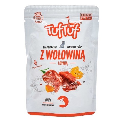 Tuf Tuf Saszetka mielonka z wołowiną dla psa 100g Tuf Tuf Saszetka mielonka z wołowiną dla psa 100g