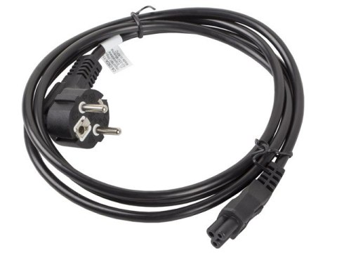 Kabel zasilający LANBERG Schuko - IEC320 C5 1.8m. CA-C5CA-11CC-0018-BK Kabel zasilający LANBERG Schuko - IEC320 C5 1.8m. CA-C5CA-11CC-0018-BK