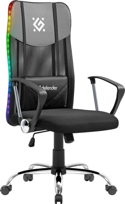 FOTEL DEFENDER TORONTO CZARNY RGB GAMING