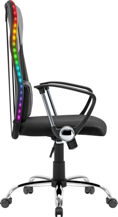 FOTEL DEFENDER TORONTO CZARNY RGB GAMING