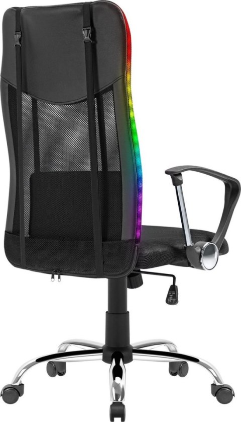 FOTEL DEFENDER TORONTO CZARNY RGB GAMING