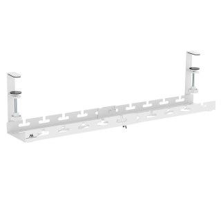 Organizer podbiurkowy na kable Maclean, max. obciążenie 5kg, max. 728mm, biały, MC-103 W