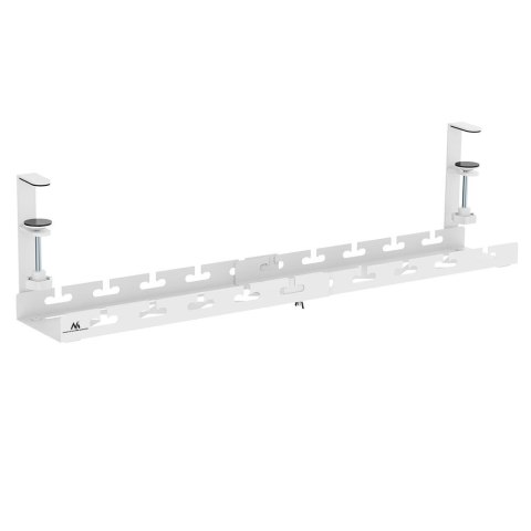Organizer podbiurkowy na kable Maclean, max. obciążenie 5kg, max. 728mm, biały, MC-103 W