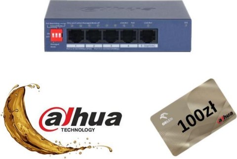 Switch Dahua CS4005-4ET1GT-36 + gratis Switch Dahua CS4005-4ET1GT-36 + gratis