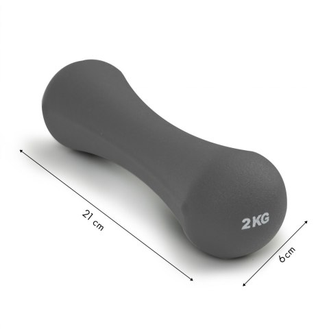 Hantelki ciężarki neoprenowe zestaw fitness 2x2 kg Hantelki ciężarki neoprenowe zestaw fitness 2x2 kg