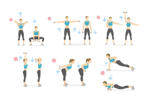 Hantelki ciężarki neoprenowe zestaw fitness 2x2 kg Hantelki ciężarki neoprenowe zestaw fitness 2x2 kg