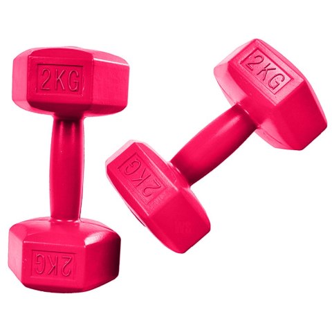 Hantelki hantle 4kg zestaw ciężarków 2x 2kg fitness Hantelki hantle 4kg zestaw ciężarków 2x 2kg fitness