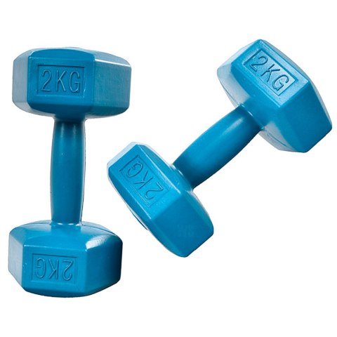 Hantelki hantle 4kg zestaw cieżarków 2x 2kg fitness Hantelki hantle 4kg zestaw cieżarków 2x 2kg fitness