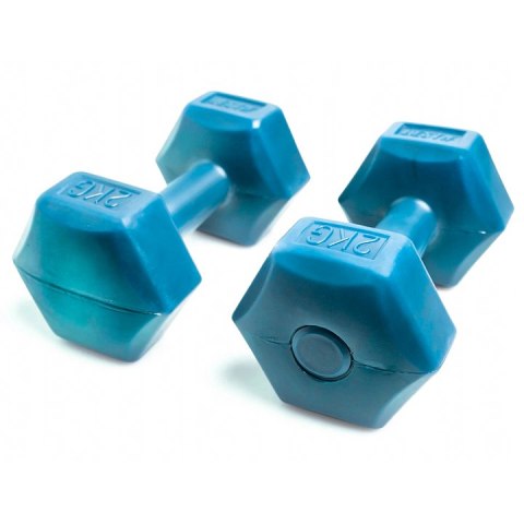 Hantelki hantle 4kg zestaw cieżarków 2x 2kg fitness Hantelki hantle 4kg zestaw cieżarków 2x 2kg fitness