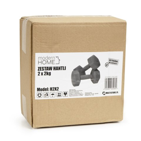 Hantle fitness 4kg zestaw hantelki ciężarki 2x 2kg Hantle fitness 4kg zestaw hantelki ciężarki 2x 2kg