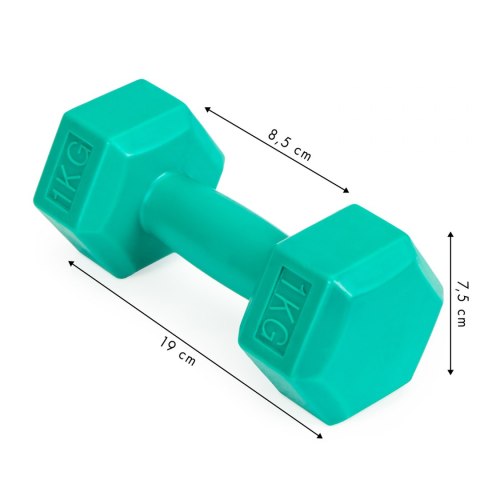 Hantle fitness zestaw hantelki ciężarki 2x 1 kg Hantle fitness zestaw hantelki ciężarki 2x 1 kg