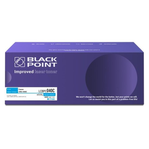 Toner Black Point do Canon (CRG-040C) Cyan 6000 str. z chipem