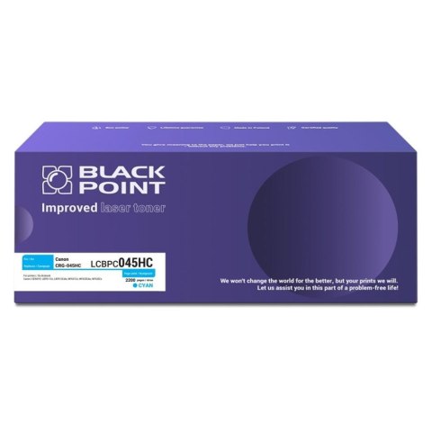 Toner Black Point do Canon (CRG-045HC) Cyan 2200 str. z chipem