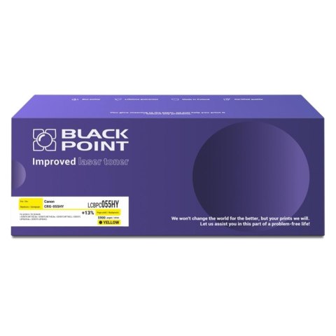 Toner Black Point do Canon (CRG-055HY) Yellow 5900 str. z chipem