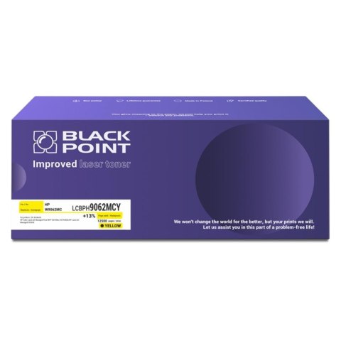 Toner Black Point do HP (W9062MCY) Yellow 12500 str. z chipem Toner Black Point do HP (W9062MCY) Yellow 12500 str. z chipem