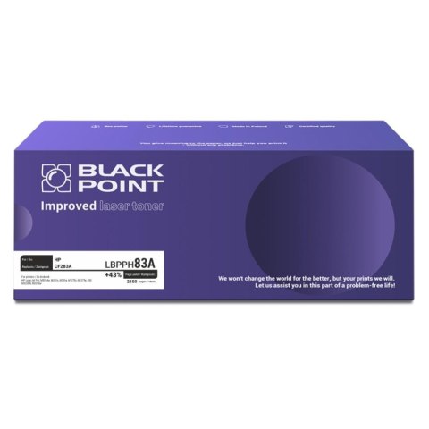 Toner Black Point do Hp (CF283A) Black 2150 str. z chipem Toner Black Point do Hp (CF283A) Black 2150 str. z chipem