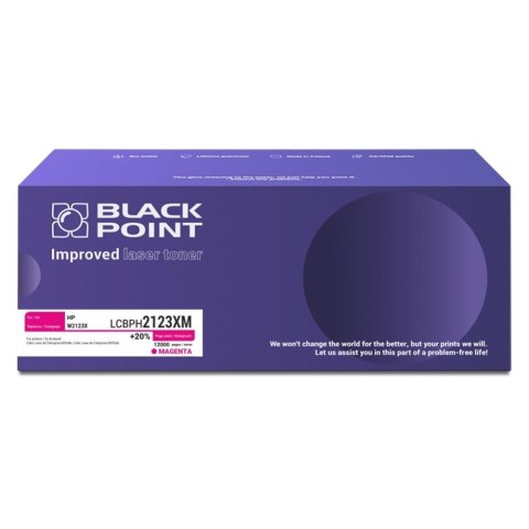 Toner Black Point do Hp (W2123X) Magenta 12000 str. z chipem