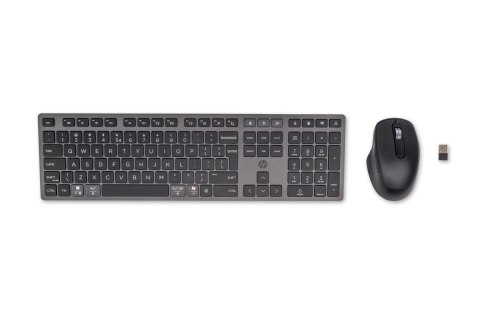 Zestaw klawiatura + mysz HP 720 Multi-Device Rechargeable Wireless Keyboard and Mouse Combo bezprzewodowe z akumulatorem czarne Zestaw klawiatura + mysz HP 720 Multi-Device Rechargeable Wireless Keyboard and Mouse Combo bezprzewodowe z akumulatorem czarne