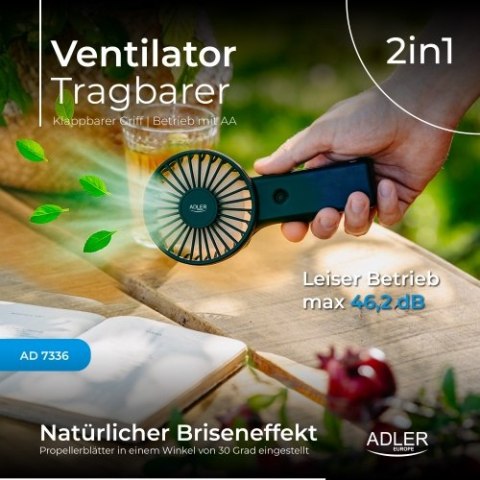 Wentylator przenośny | Składana rączka | Na baterie AA Wentylator przenośny | Składana rączka | Na baterie AA