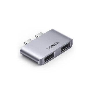 UGREEN Adapter UGREEN CM413, 2x USB-C do 2x USB 3.1 (szary) 10913