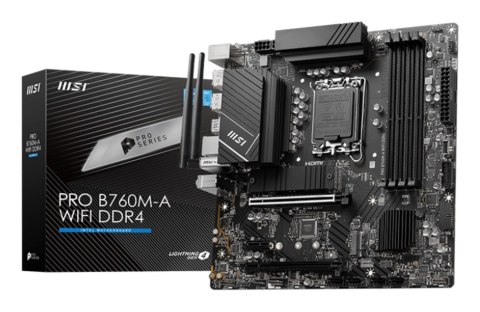 Płyta główna MSI PRO B760M-A WIFI DDR4 Płyta główna MSI PRO B760M-A WIFI DDR4