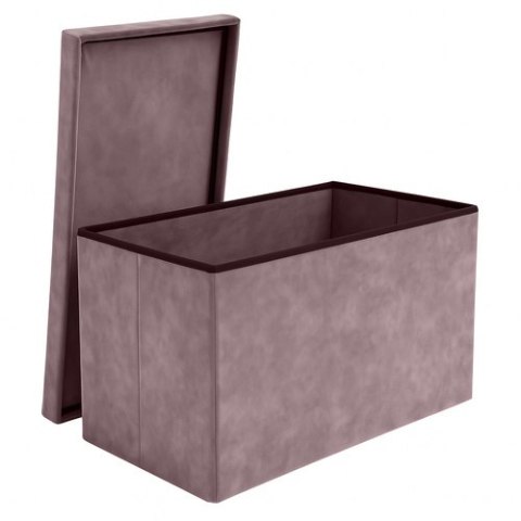 Pufa welurowa szara 76x38x38cm Ruhhy 26130