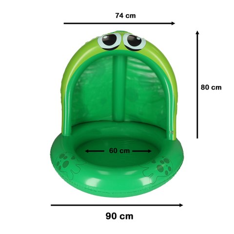 Basen dmuchany ponton z daszkiem żaba żabka 101cm