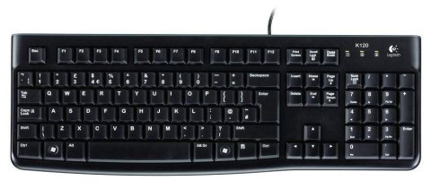 Klawiatura przewodowa Logitech K120 USB US czarna